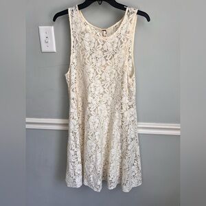 NWT!!! Free People Cream Sleeveless A-line Midi Dress Sz. M